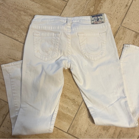 True Religion Off-White Denim Jeans - Picture 3 of 5